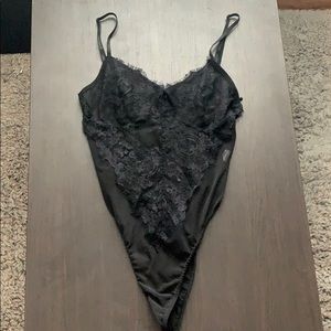 NWOT black lace bodysuit